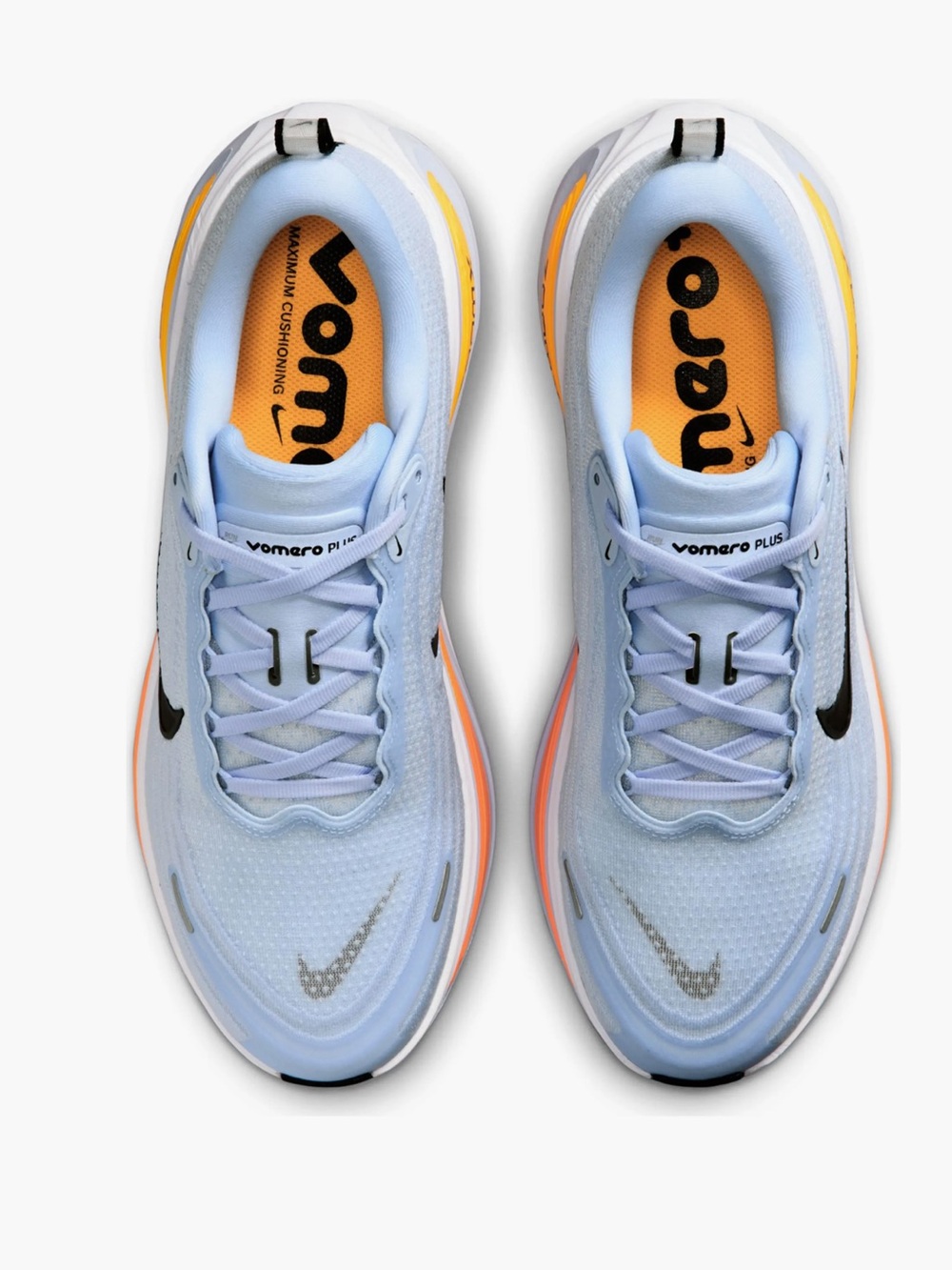 NIKE VOMERO PLUS RUNNING SHOES men size 10.5 gently used  colors: Hydblu Black